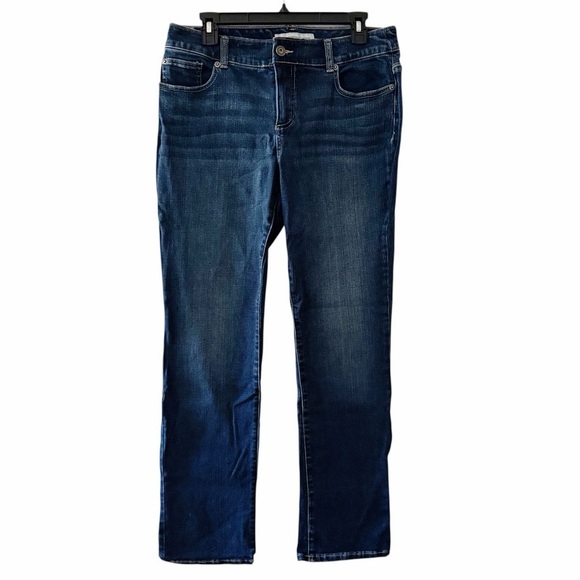 Chico’s Platinum Denim Straight Leg Jeans Size 1 Short - Picture 12 of 13